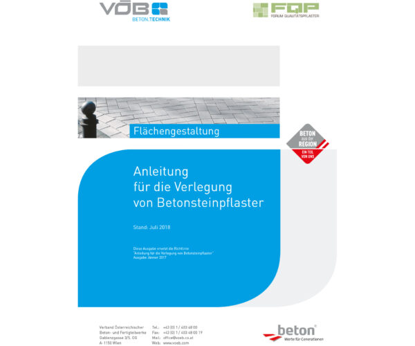 Verlegung von Betonsteinpflaster