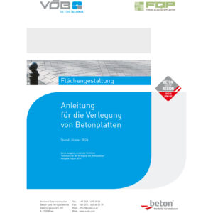 Verlegung von Betonplatten
